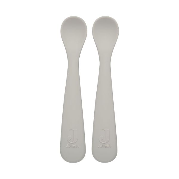 Jollein Lepeltje Siliconen Nougat 2-Pack Jollein Lepeltje Siliconen Nougat 2-Pack