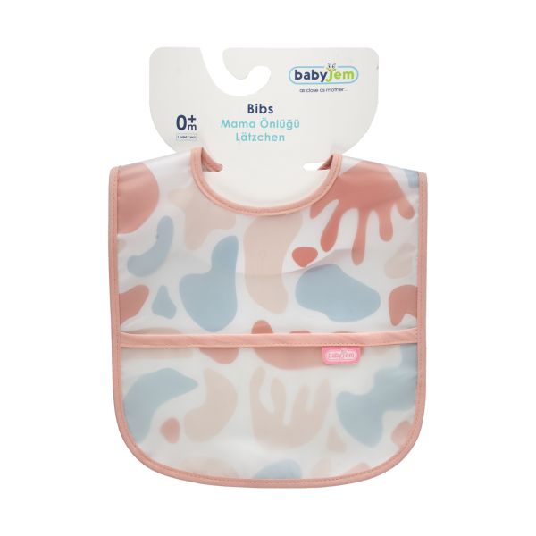 Babyjem Vlekbestendig Schort - Roze Puzzel Babyjem Vlekbestendig Schort - Roze Puzzel