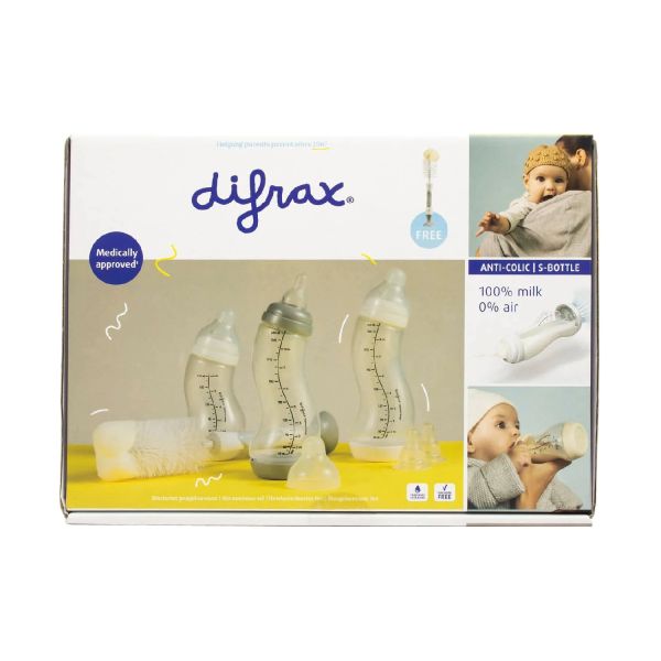 Difrax Starterset S-Fles Transparant Difrax Starterset S-Fles Transparant