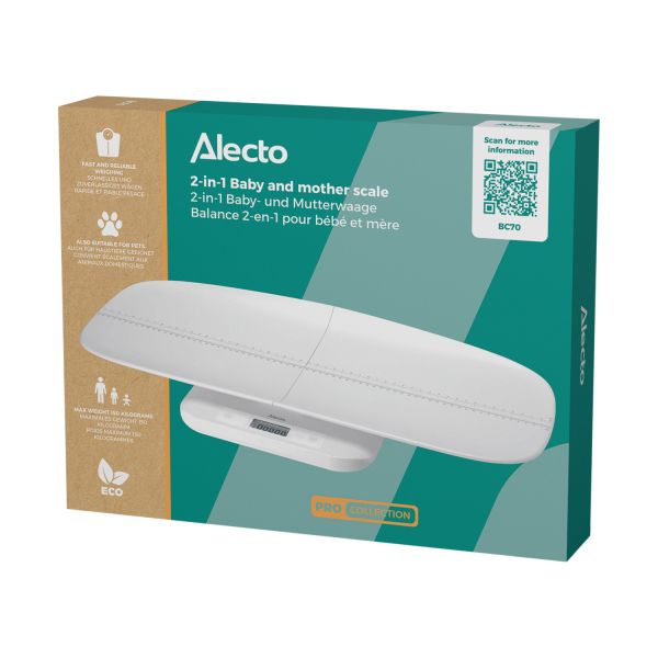 Alecto Babyweegschaal - BC70 - Opvouwbaar