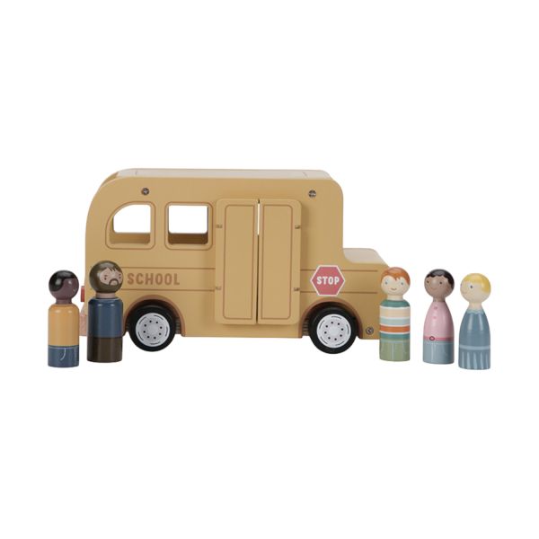 Little Dutch Schoolbus met poppetjes FSC
