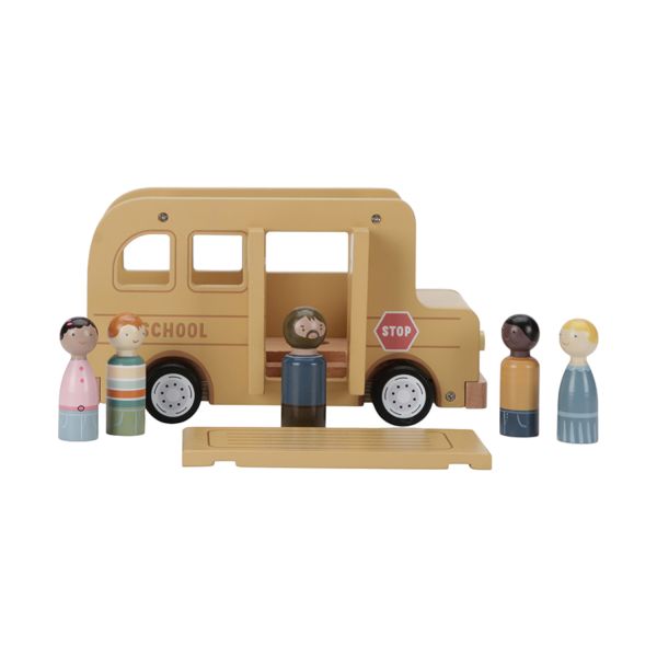 Little Dutch Schoolbus met poppetjes FSC