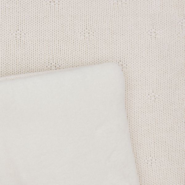 Jollein Boxcloth Cosy Knit - 75 x 95 cm - Ivoire Jollein Boxcloth Cosy Knit - 75 x 95 cm - Ivoire