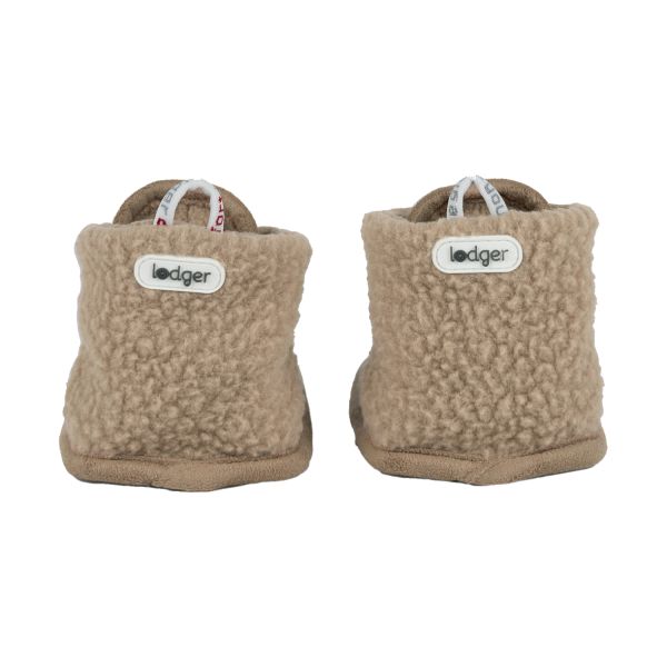 Lodger Slofjes - 0-3 Mnd - Teddy Fleece - Beige Lodger Slofjes - 0-3 Mnd - Teddy Fleece - Beige