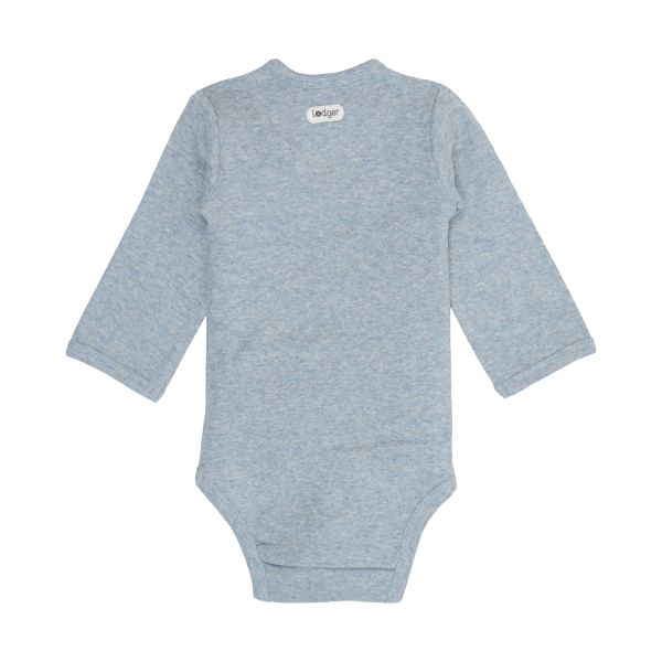 Lodger Melange Romper Lange Mouwen - Maat 50 - Blue Fogg Lodger Melange Romper Lange Mouwen - Maat 50 - Blue Fogg