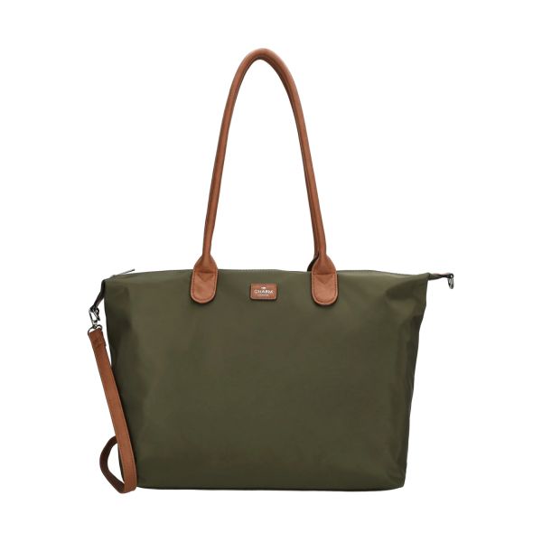 Charm London Buckingham Laptoptas - Olijfgroen Charm London Buckingham Laptoptas - Olijfgroen