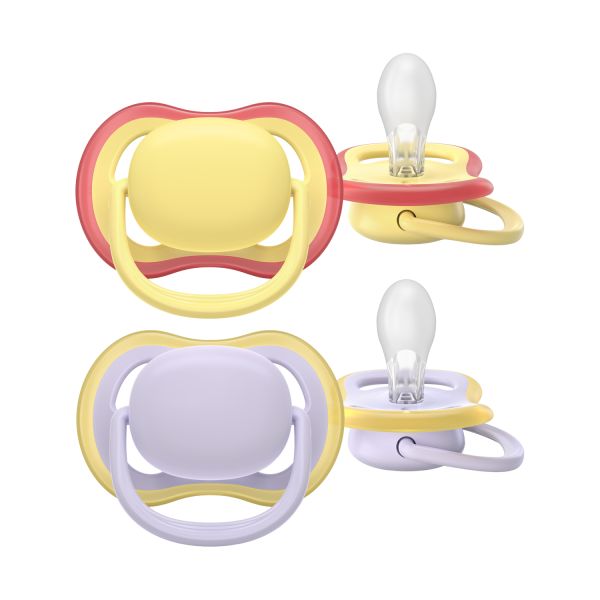 Philips Avent Ultra Air Fopspeen - 0-6 Mnd - 2 Stuks - Plant-based Philips Avent Ultra Air Fopspeen - 0-6 Mnd - 2 Stuks - Plant-based