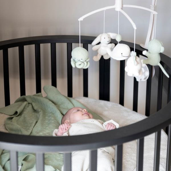 Baby's Only Muziekmobiel Animals Laurel Green / Warm Linen