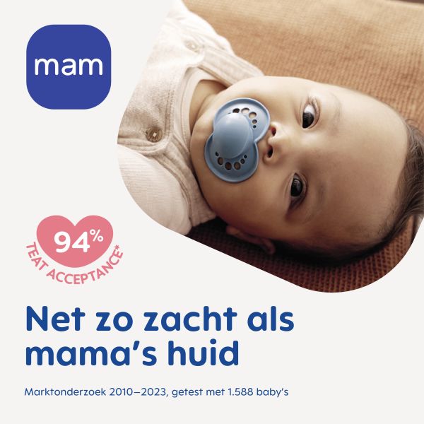 MAM Original Fopspeen - 6-16 Mnd - Blue MAM Original Fopspeen - 6-16 Mnd - Blue