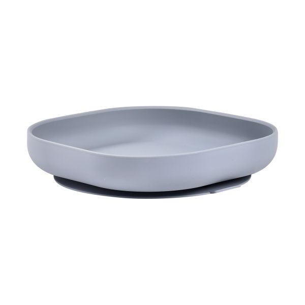 Beaba Silicone Bord met Zuignap - Kiezel Beaba Silicone Bord met Zuignap - Kiezel
