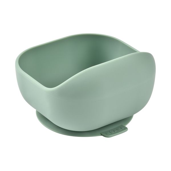 Beaba Siliconen Kom met Zuignap - Sage Green Beaba Siliconen Kom met Zuignap - Sage Green