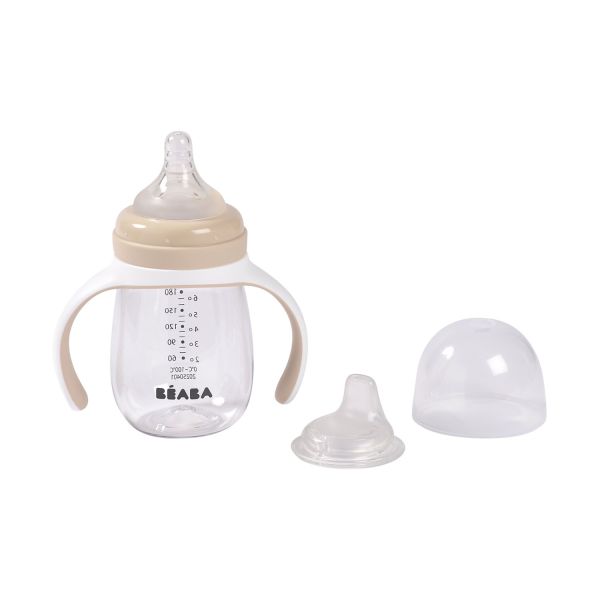 Beaba Meegroeifles - Evolutieve 2-in-1 - 210 ml - Clay Beaba Meegroeifles - Evolutieve 2-in-1 - 210 ml - Clay