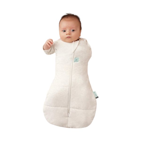 Ergopouch Cocoon Inbaker Slaapzak - 0-3 Mnd - 3.5 TOG - Oatmeal Marle Ergopouch Cocoon Inbaker Slaapzak - 0-3 Mnd - 3.5 TOG - Oatmeal Marle