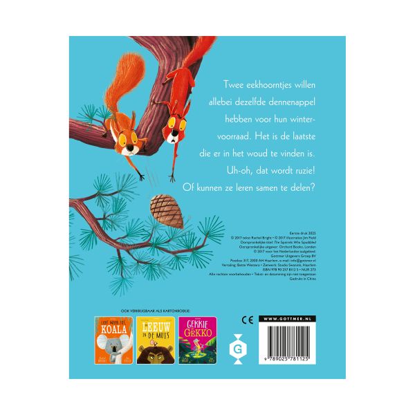 Gottmer Kartonboek - Twee vechtende eekhoorntjes
