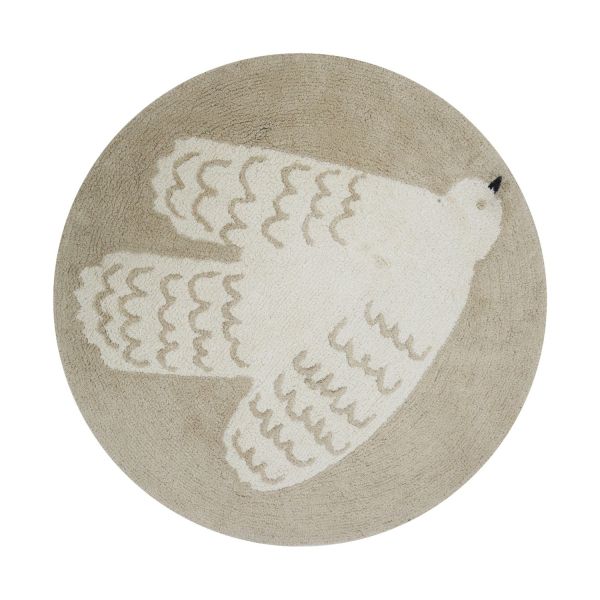 Puck Bird Vloerkleed - 90 cm - Tuft Beige Puck Bird Vloerkleed - 90 cm - Tuft Beige