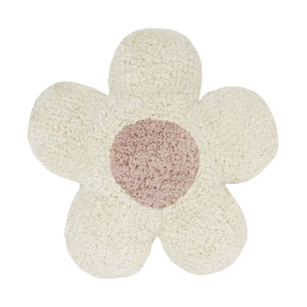 Puck Flower Kussen - White / Pink Puck Flower Kussen - White / Pink