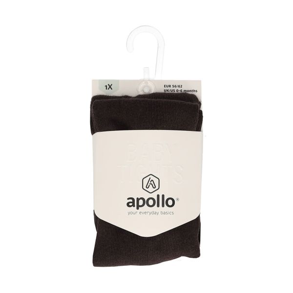 Apollo Rib Cotton Maillot - Maat 56/62 - Dark Brown Melange Apollo Rib Cotton Maillot - Maat 56/62 - Dark Brown Melange