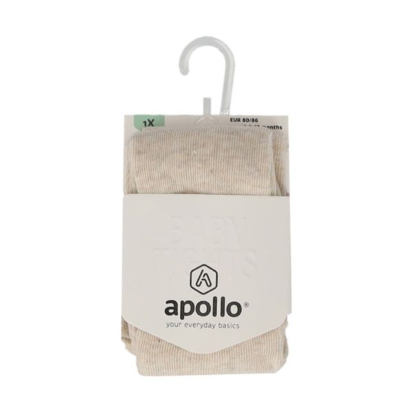 Apollo Basic Cotton Maillot - Maat 56/62 - Light Beige Melange Apollo Basic Cotton Maillot - Maat 56/62 - Light Beige Melange