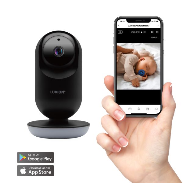 Luvion Babyfoon - Supreme Connect 3 - Black Luvion Babyfoon - Supreme Connect 3 - Black