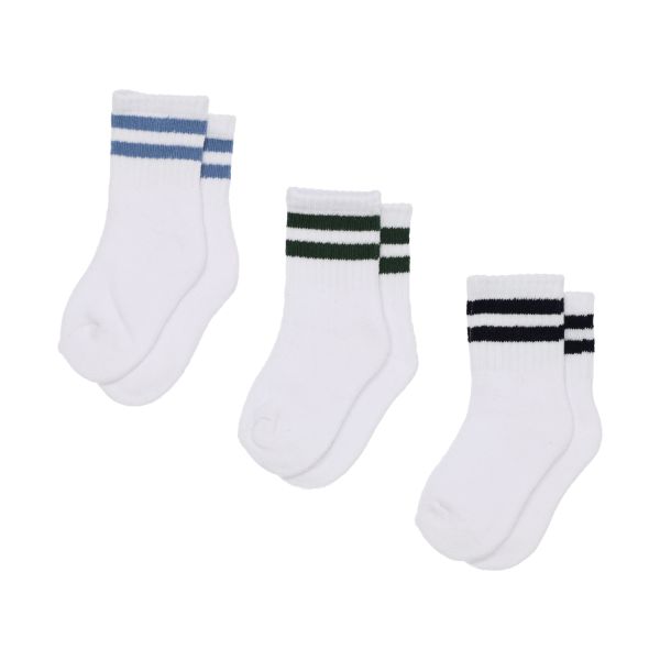 BD Collection Sportsokjes - 3 Stuks - 0-6mnd - Multi White 