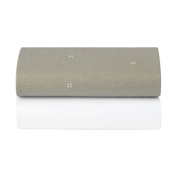 Snüz Hoeslaken Moseswieg - 2 Pack - Sage Cross