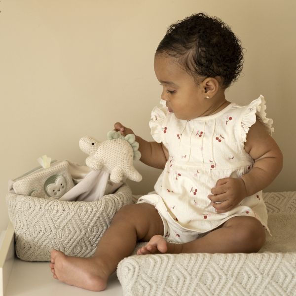 Baby's Only Speendoekje - Animals - Laurel Green/Warm Linen