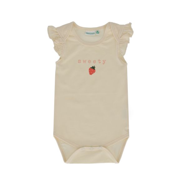Babylook Strawberries Romper - Maat 56 - Sweety Buttercream