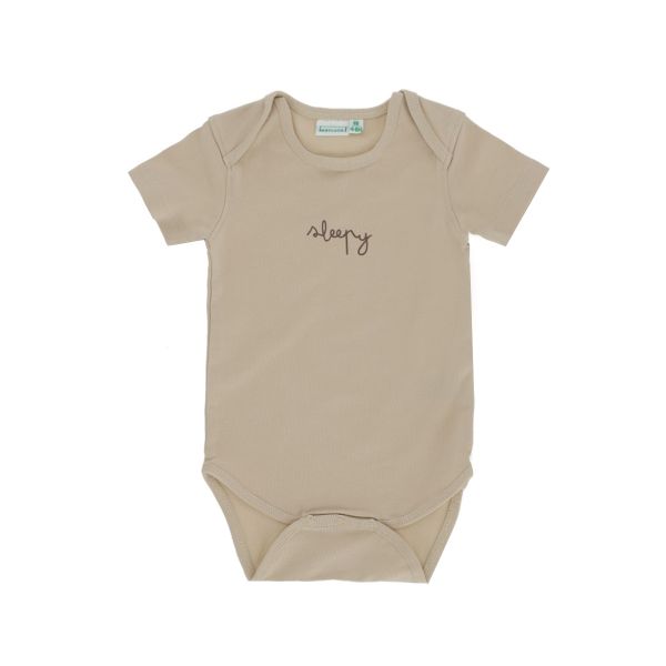 Babylook Romper Korte Mouw - Maat 56 - Oyster Gray Babylook Romper Korte Mouw - Maat 56 - Oyster Gray