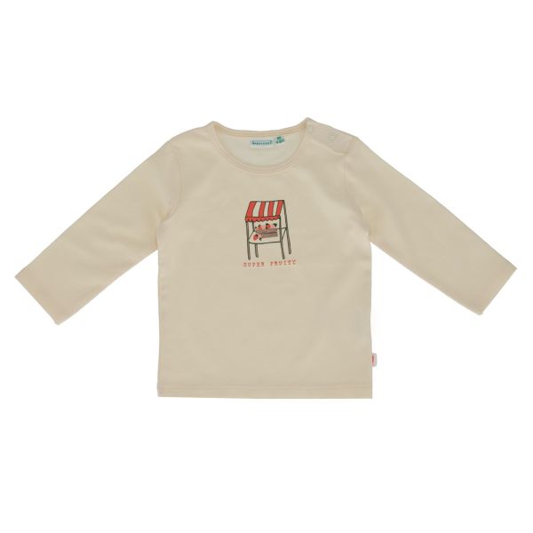 Babylook Strawberries T-Shirt Market - Maat 68 - Buttercream Babylook Strawberries T-Shirt Market - Maat 68 - Buttercream