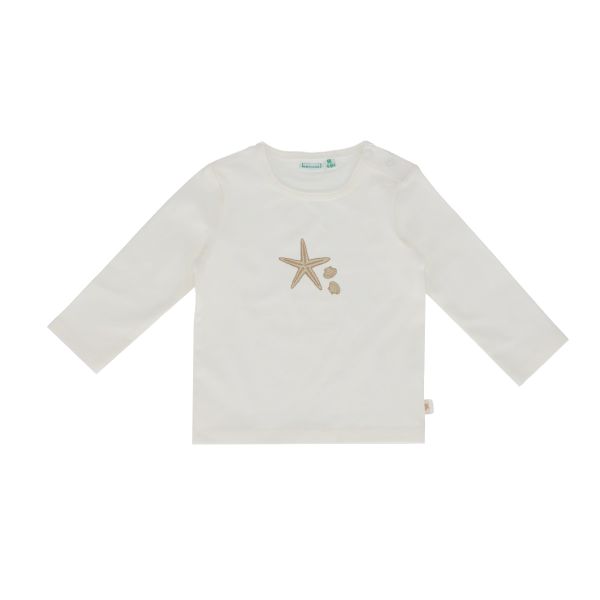Babylook Shells T-Shirt Starfish - Maat 50 - Snow White Babylook Shells T-Shirt Starfish - Maat 50 - Snow White