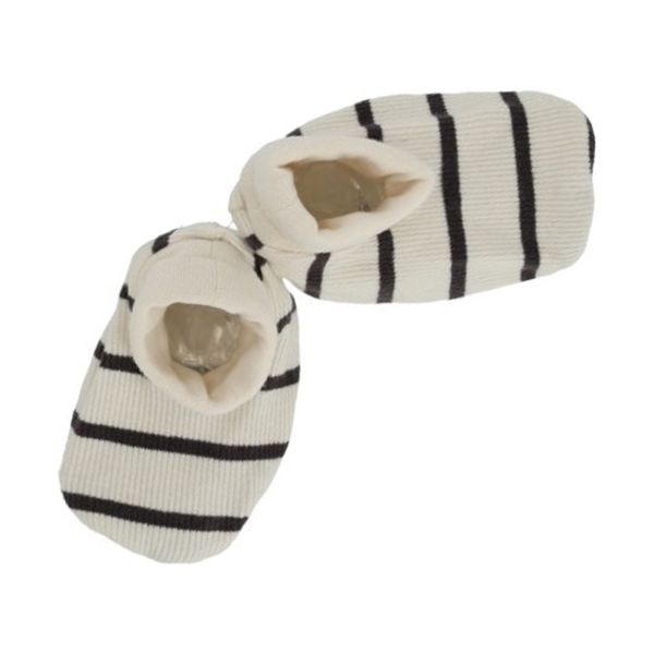 Babylook Skunk Slofjes Rib - Newborn - Stripe Babylook Skunk Slofjes Rib - Newborn - Stripe