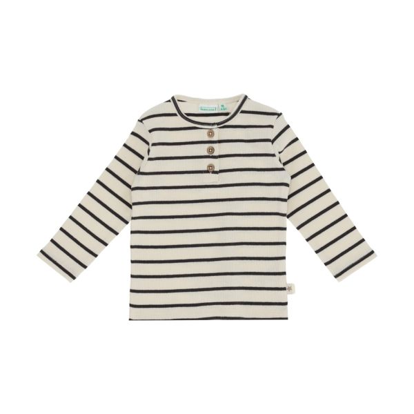 Babylook Skunk T-Shirt Lange Mouw Rib - Maat 50 - Stripe
