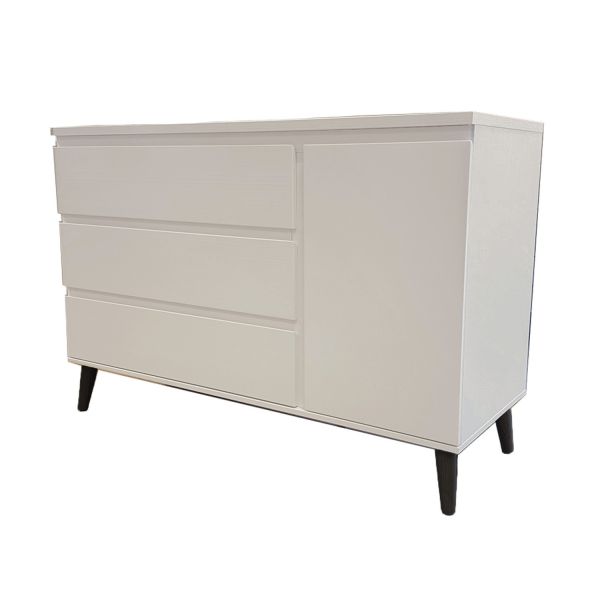 TWF Babykamer Beach Island Clay | Ledikant 70 x 140 - Commode XL - Hanglegkast 2-Deurs TWF Babykamer Beach Island Clay | Ledikant 70 x 140 - Commode XL - Hanglegkast 2-Deurs