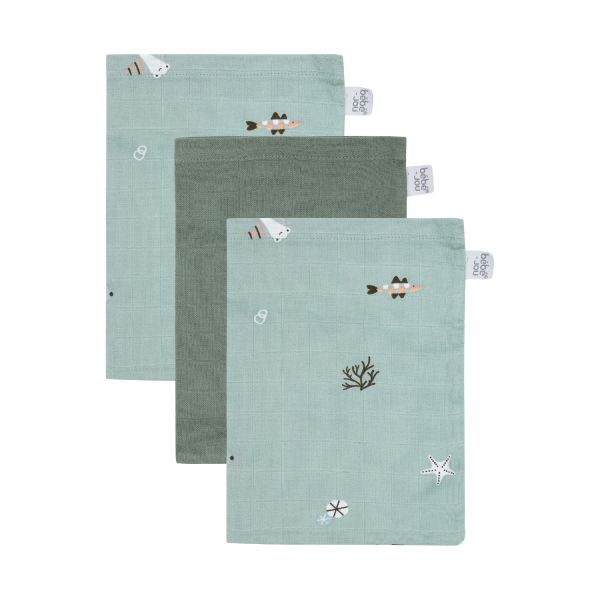 Bébé-Jou Washand tetra Ocean Vibes 3-Pack Bébé-Jou Washand tetra Ocean Vibes 3-Pack
