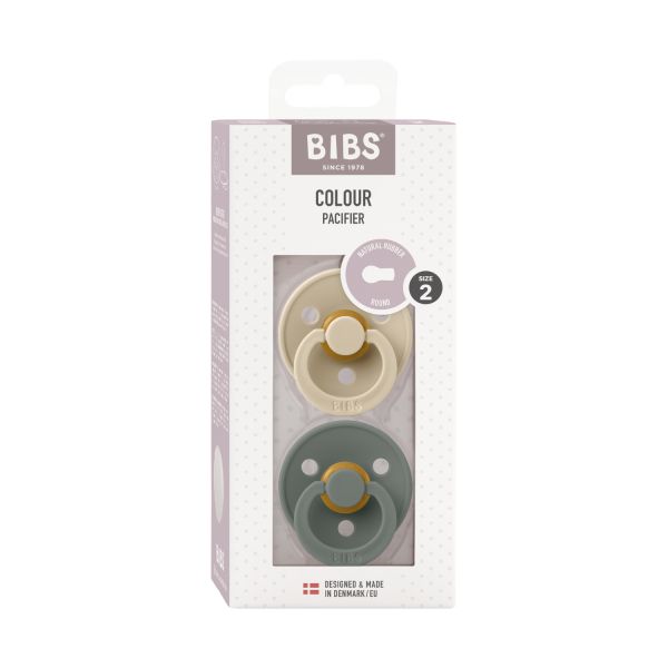 BiBs Fopspeen - 6-18 mnd - 2 Stuks - Vanilla/Pine BiBs Fopspeen - 6-18 mnd - 2 Stuks - Vanilla/Pine
