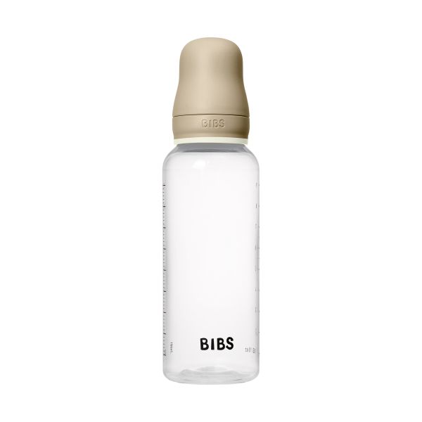 Bibs Glow Glazen Fles - 270 ml - Siliconen Flesspeen - Vanilla