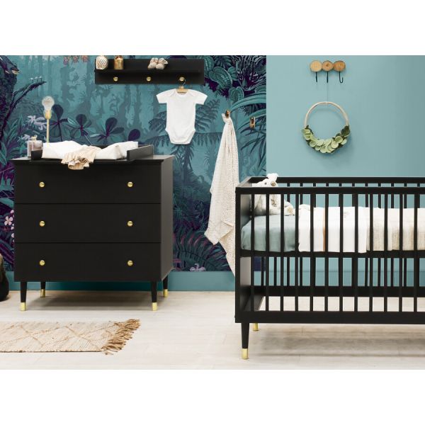 Bopita Bedbank 70 x 140 / Commode 3 Laden / Hanglegkast 2 Deuren Cloë Mat Zwart Bopita Bedbank 70 x 140 / Commode 3 Laden / Hanglegkast 2 Deuren Cloë Mat Zwart