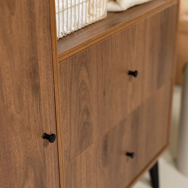 Bopita Lit 70 x 140 - Commode - Armoire 2 portes XL - Zara - Noyer Bopita Lit 70 x 140 - Commode - Armoire 2 portes XL - Zara - Noyer
