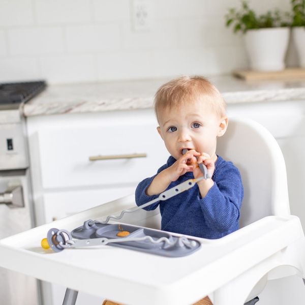 Busy Baby Kinderbestek 3-Delig - Pewter