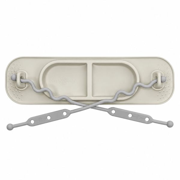 Busy Baby Mini Siliconen Placemat Met Speelgoedhouders - Tan