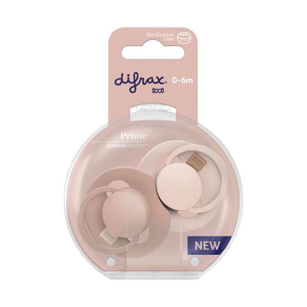 Difrax Dynamic Lovi Prime Fopspeen - 0-6mnd - 2st. - Nude / Blush Difrax Dynamic Lovi Prime Fopspeen - 0-6mnd - 2st. - Nude / Blush