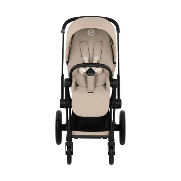 Cybex Priam 5 Comfort 2-in-1 Kinderwagen Matt Black - Cozy Beige