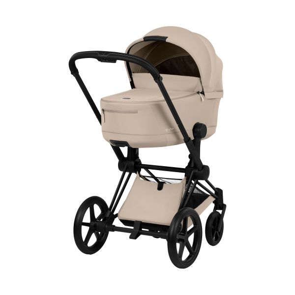 Cybex Priam 5 Comfort 2-in-1 Kinderwagen Matt Black - Cozy Beige