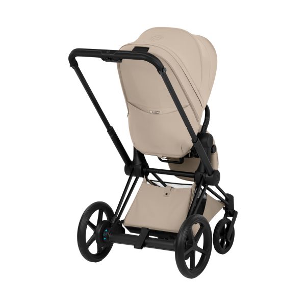 Cybex E-Priam 5 Style 2-in-1 Kinderwagen Matt Black - Cozy Beige