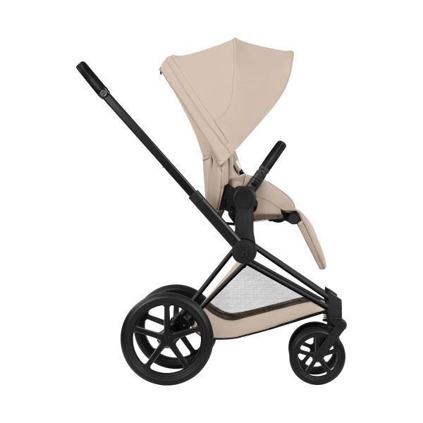 Cybex Priam 5 Comfort 2-in-1 Kinderwagen Matt Black - Cozy Beige