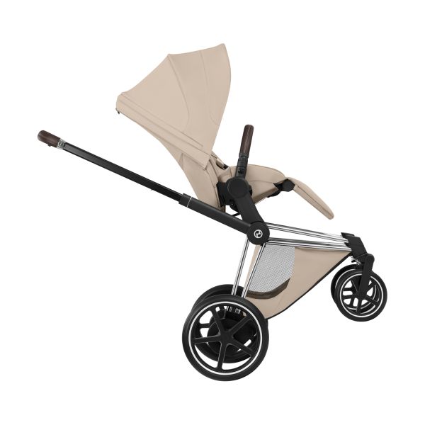 Cybex E-Priam 5 Style 2-in-1 Kinderwagen Chrome Brown - Cozy Beige Cybex E-Priam 5 Style 2-in-1 Kinderwagen Chrome Brown - Cozy Beige