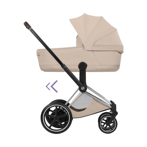 Cybex E-Priam 5 Style 2-in-1 Kinderwagen Chrome Brown - Cozy Beige Cybex E-Priam 5 Style 2-in-1 Kinderwagen Chrome Brown - Cozy Beige