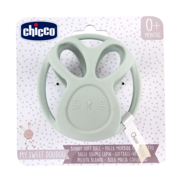 Chicco Konijn Soepele Speelbal - Grijs