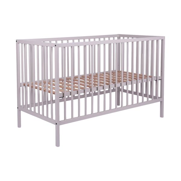 Lit bébé Europe - Hêtre massif - 60 x 120 cm - Avoine Lit bébé Europe - Hêtre massif - 60 x 120 cm - Avoine