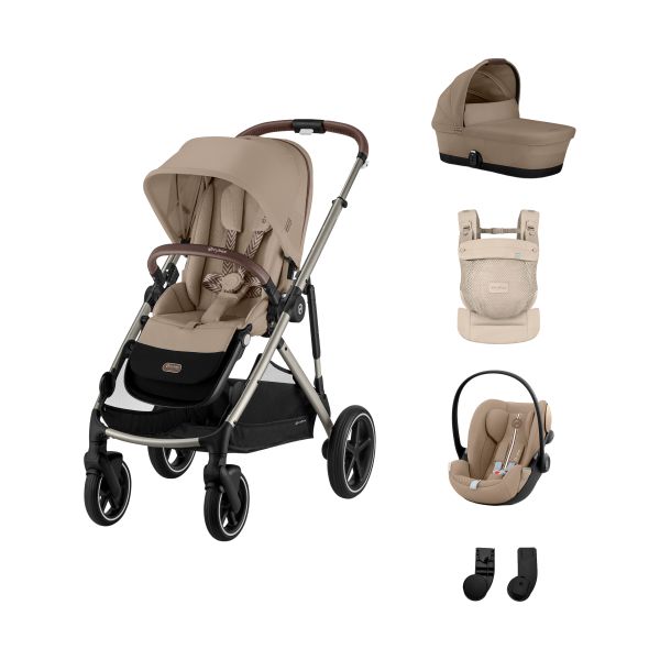 Cybex Gazelle S 3-in-1 Kinderwagen Set S Met Draagzak Amya - Almond Beige